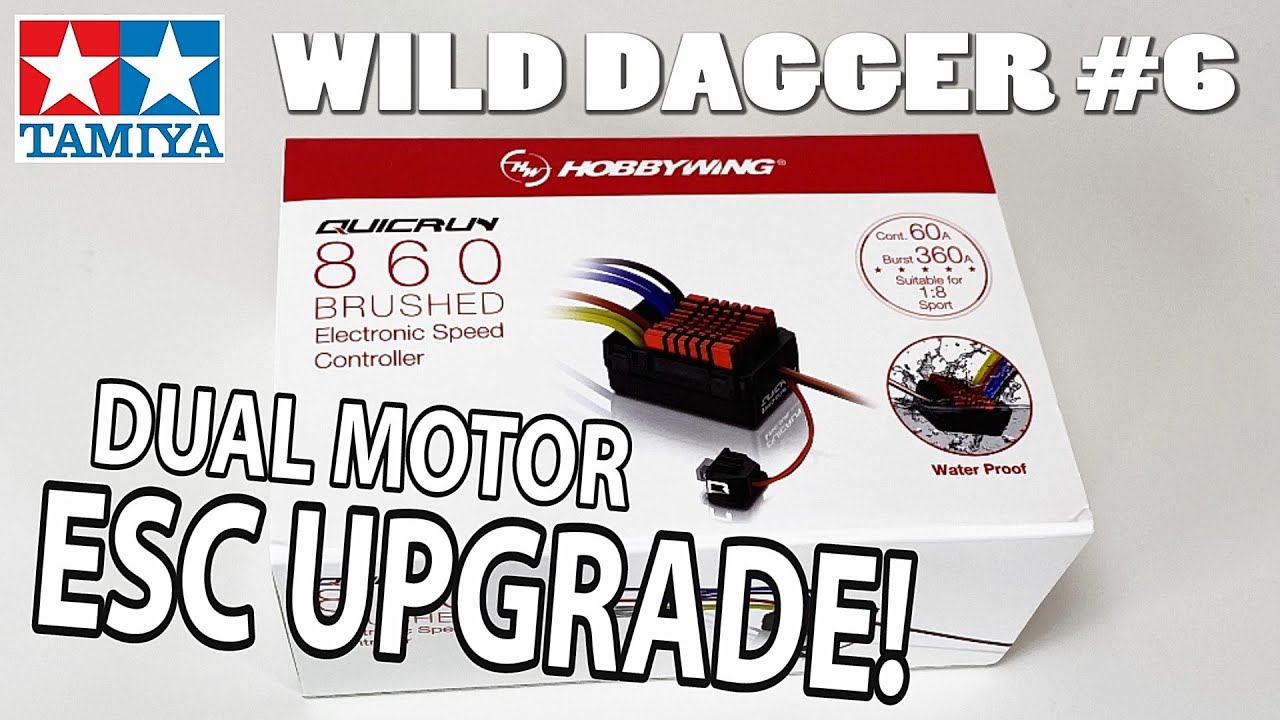 Tamiya Wild Dagger WR-01 Transformation (Episode 6) Hobbywing Quickrun 860 & waterproof electronics!