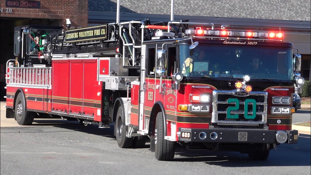 Leesburg Volunteer Fire Company Engine 620 & Brand New Truck 620 Responding 11/5/24