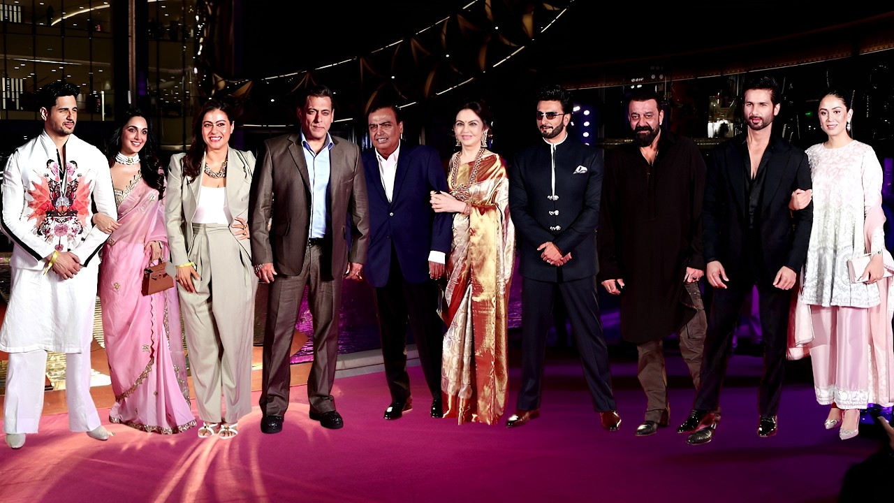 Celebrities At NMACC 3rd Anniversary Ambani Party | Salman, Ranveer, Sanjay, Kajol, Raveena, Kiara