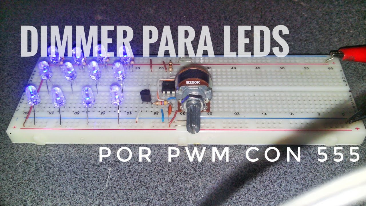 Dimmer PWM para LEDs con 555