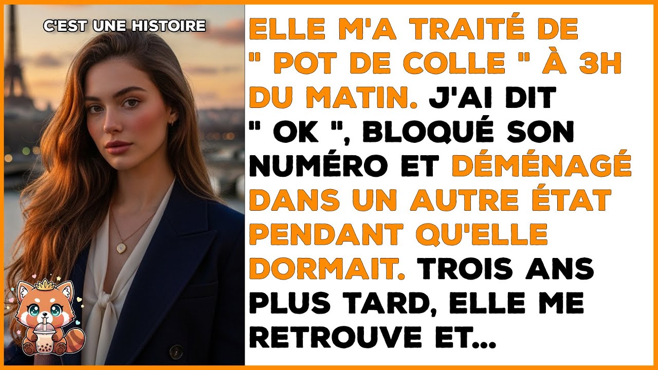 Je lui demande où elle est, elle crie que je suis trop collant et qu'elle veut de l'espace.