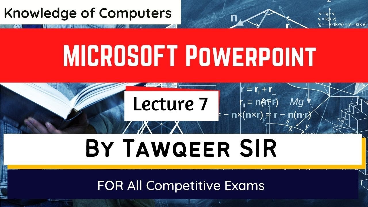 Microsoft PowerPoint | Access | Outlook | Microsoft Office | Lec 7 | By Tawqeer Sir  | For JKSSB etc