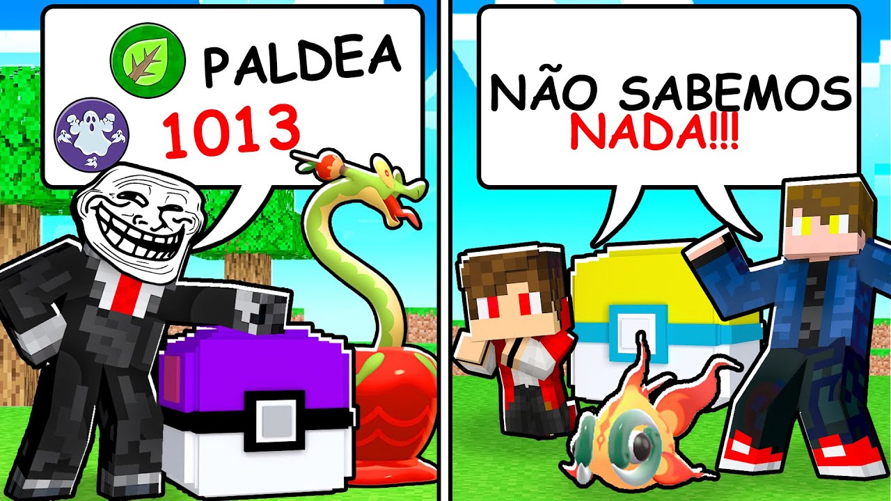 TROLLEI meus AMIGOS DESCOBRINDO TUDO de POKEMON com CRIATIVO no MINECRAFT PIXELMON