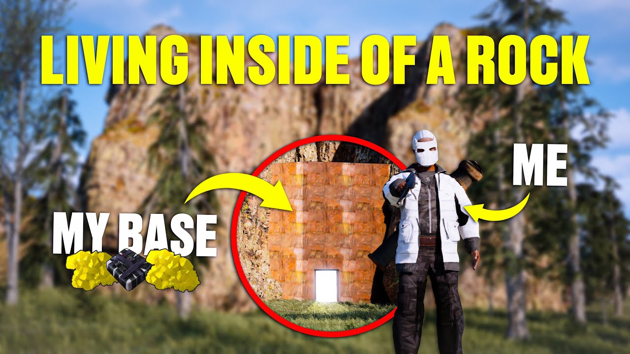 I built a COZY SOLO ROCK BASE and filled it with loot.