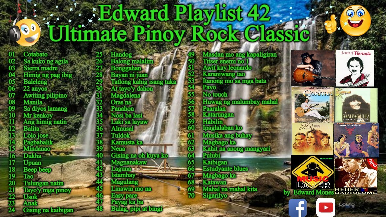 Edward Playlist 42 Ultimate Pinoy Rock Classic | OPM Rock 