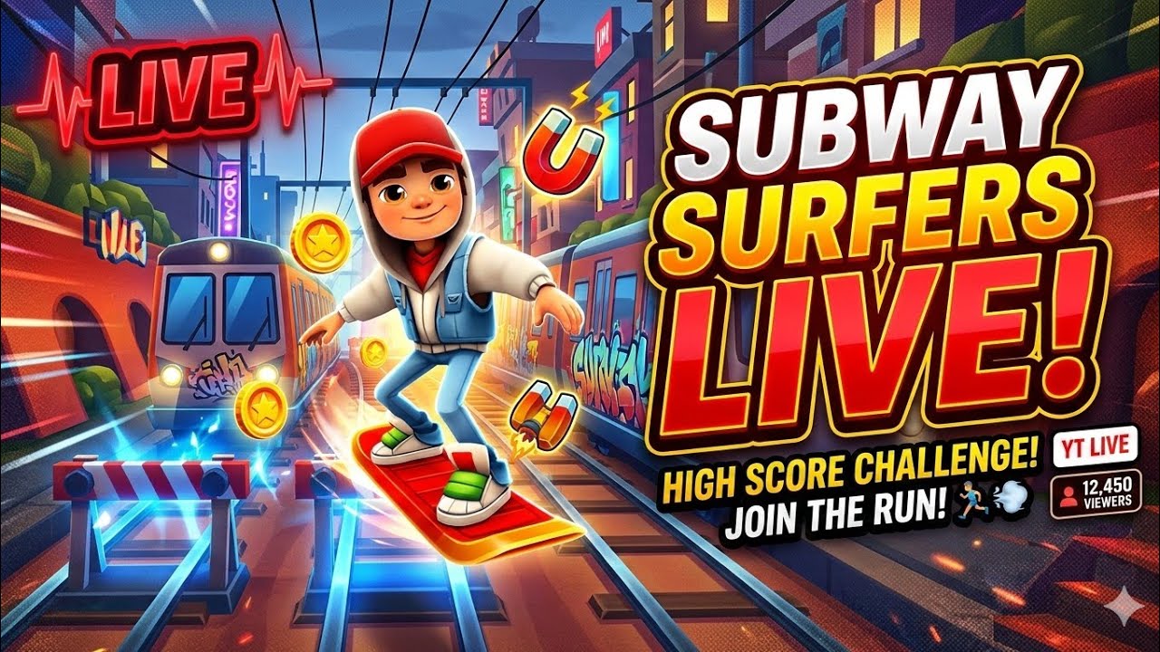 🚨 Subway Surfers LIVE 🔴 Zero Miss Marathon | Endless Clutch Run 2026 🚄💎 #gaming