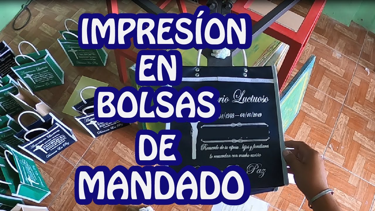 COMO IMPRIMIR BOLSAS DE MANDADO / TINTA VINILMATE / IMPRESION DE BOLSAS CON SERIGRAFIA / SERIGRAFIA