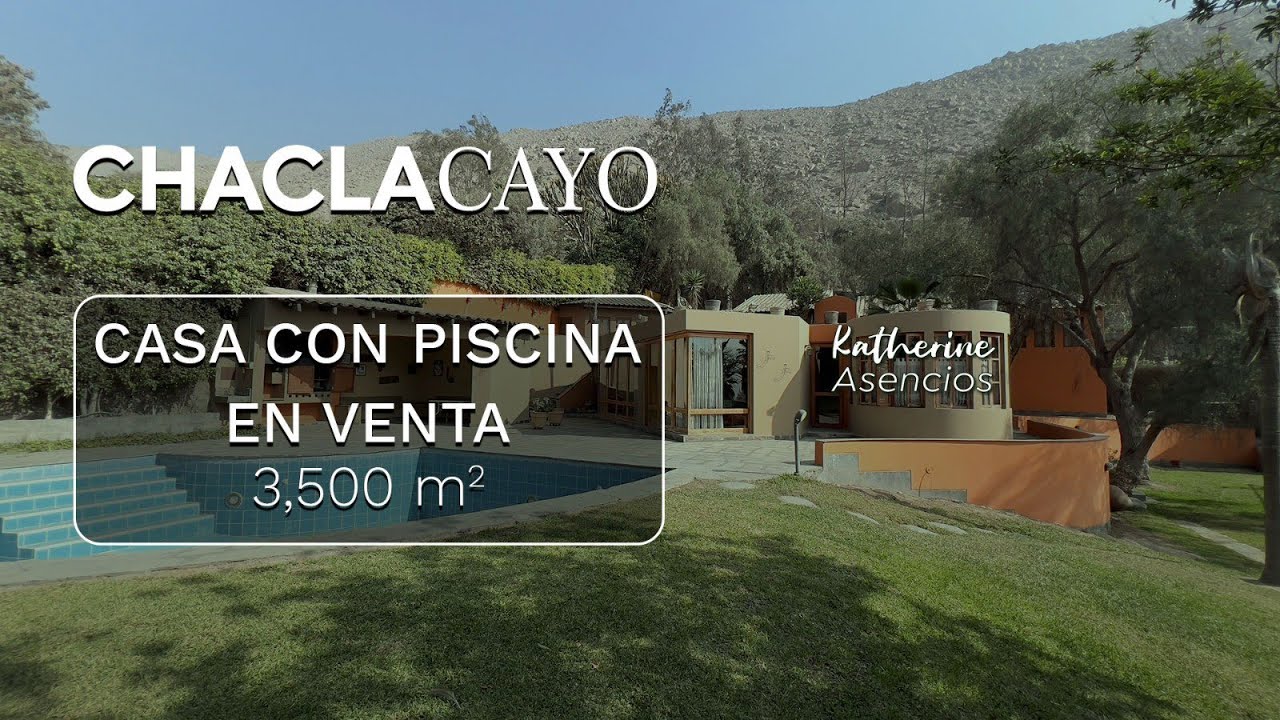 🟠 Venta de casa de 3500 m2 en Chaclacayo 