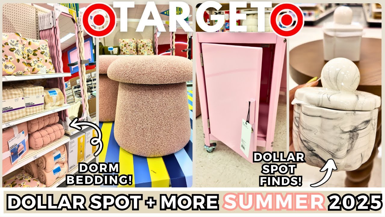 NEW Target Dollar Spot Finds + College Dorm Room Essentials 2025 | Target Shop With Me VLOG