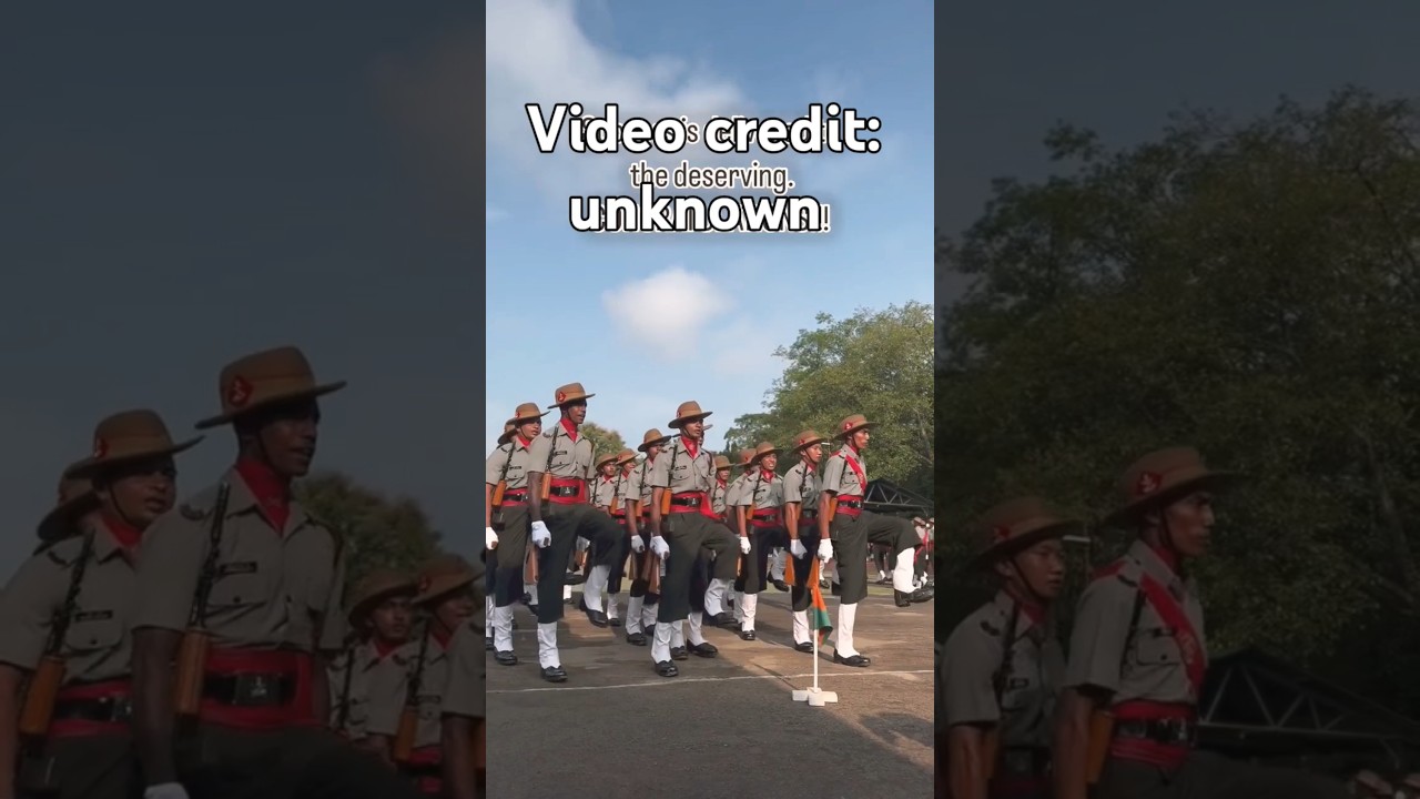 Assam Rifles POP /Assam Rifles Kasam parade shorts, Video Credit : Unknown 