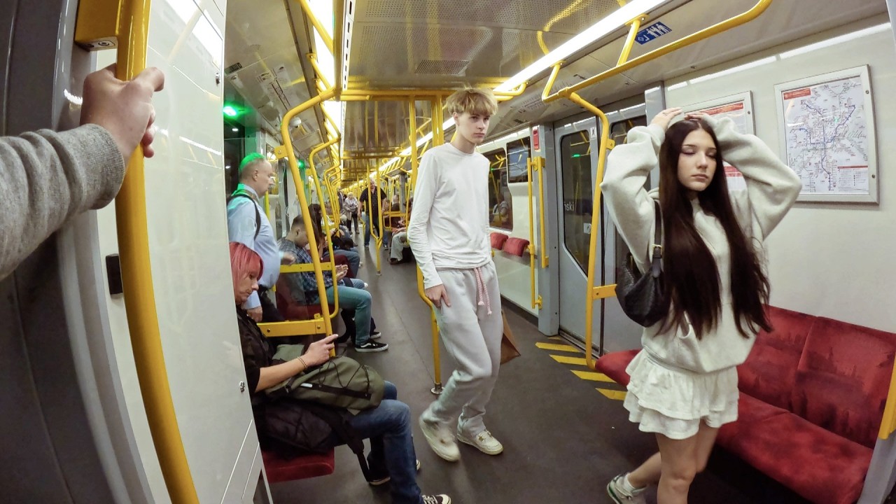🇵🇱 Poland Metro (Subway) POV Ride Along | 4K Sights & Sounds Experience | Warsaw