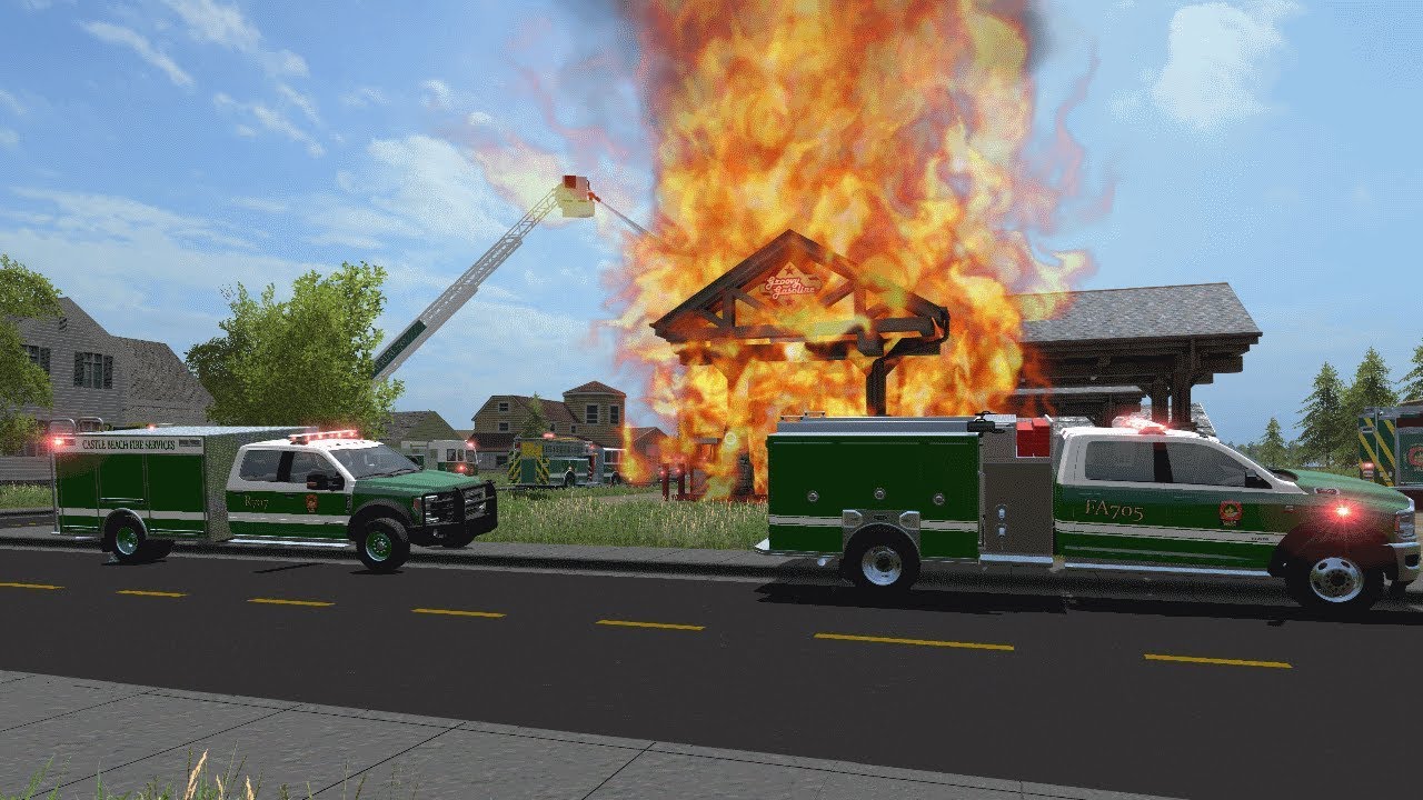 FS17 | Castle Beach Fire Department responds to fully involved Gas Station