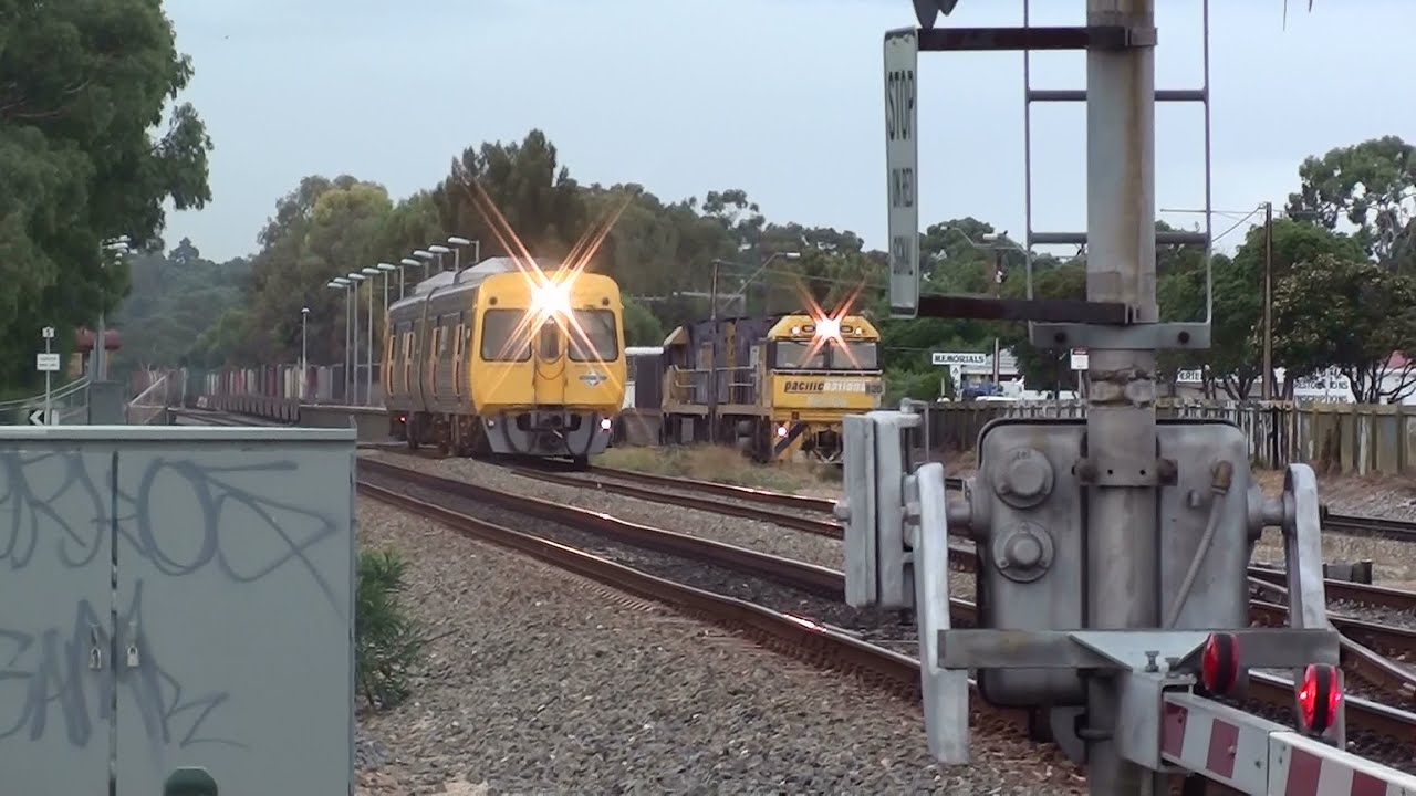 Pym St Rail Level Crossing in Dudley Park rated as Most Dangerous in South Australia Video 2014