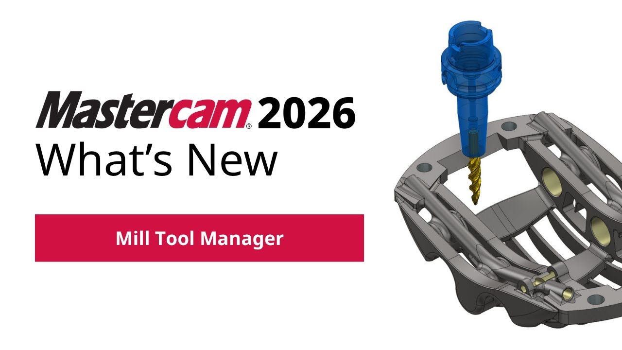 What's New in Tooling for Mastercam 2026 | Mill Tool-Holder Designer