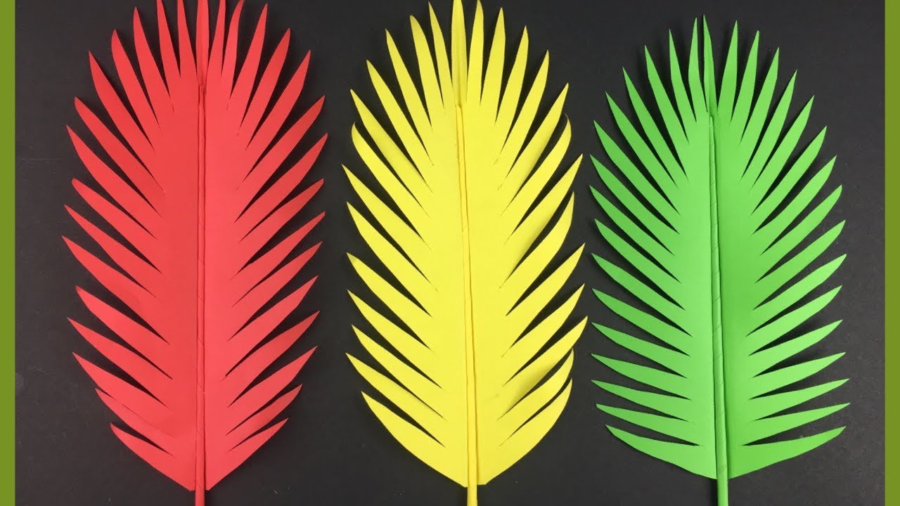 DIY Paper Leaves Making | Paper Leaf DIY | Paper Craft Tutorial