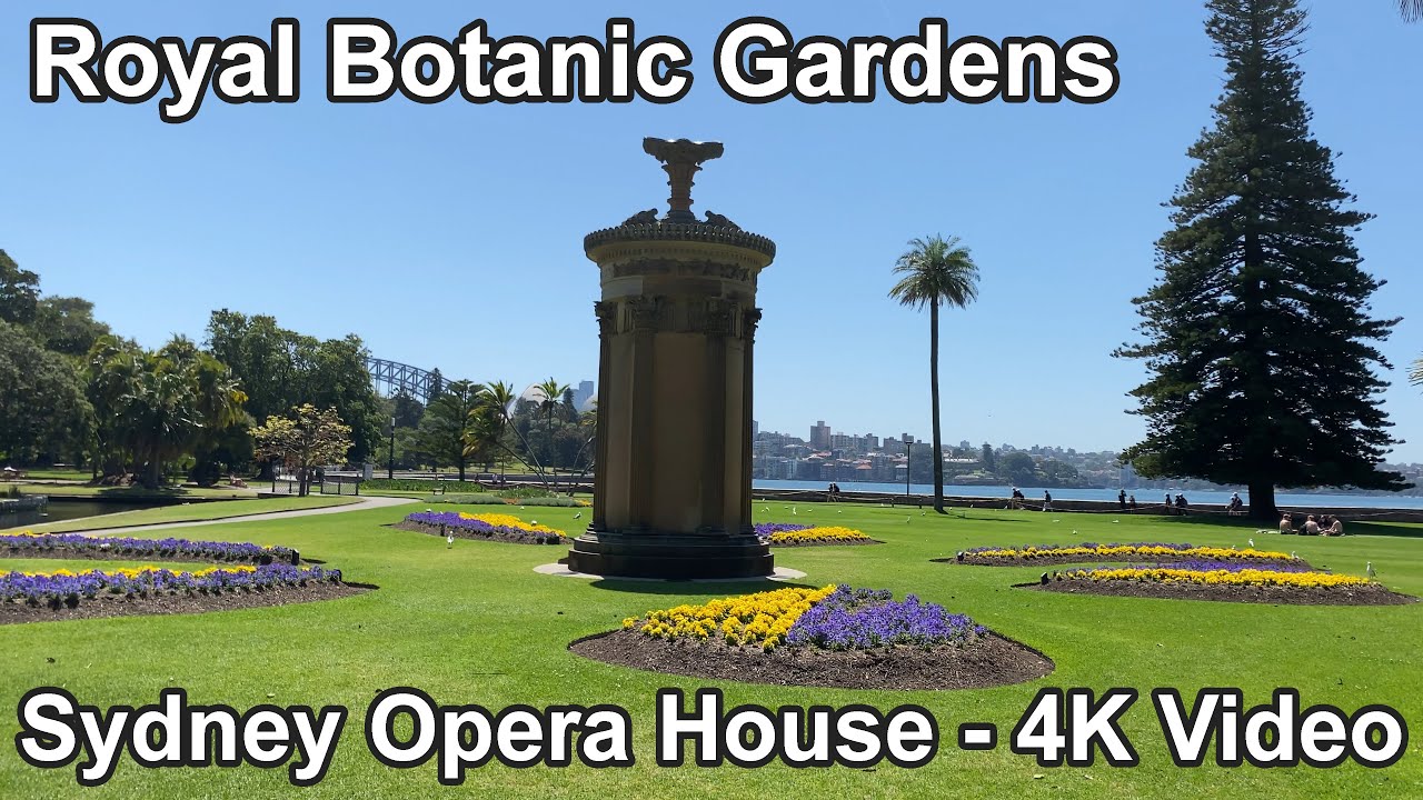 Royal Botanic Garden - Sydney Opera House - 4K Walking Tour Video