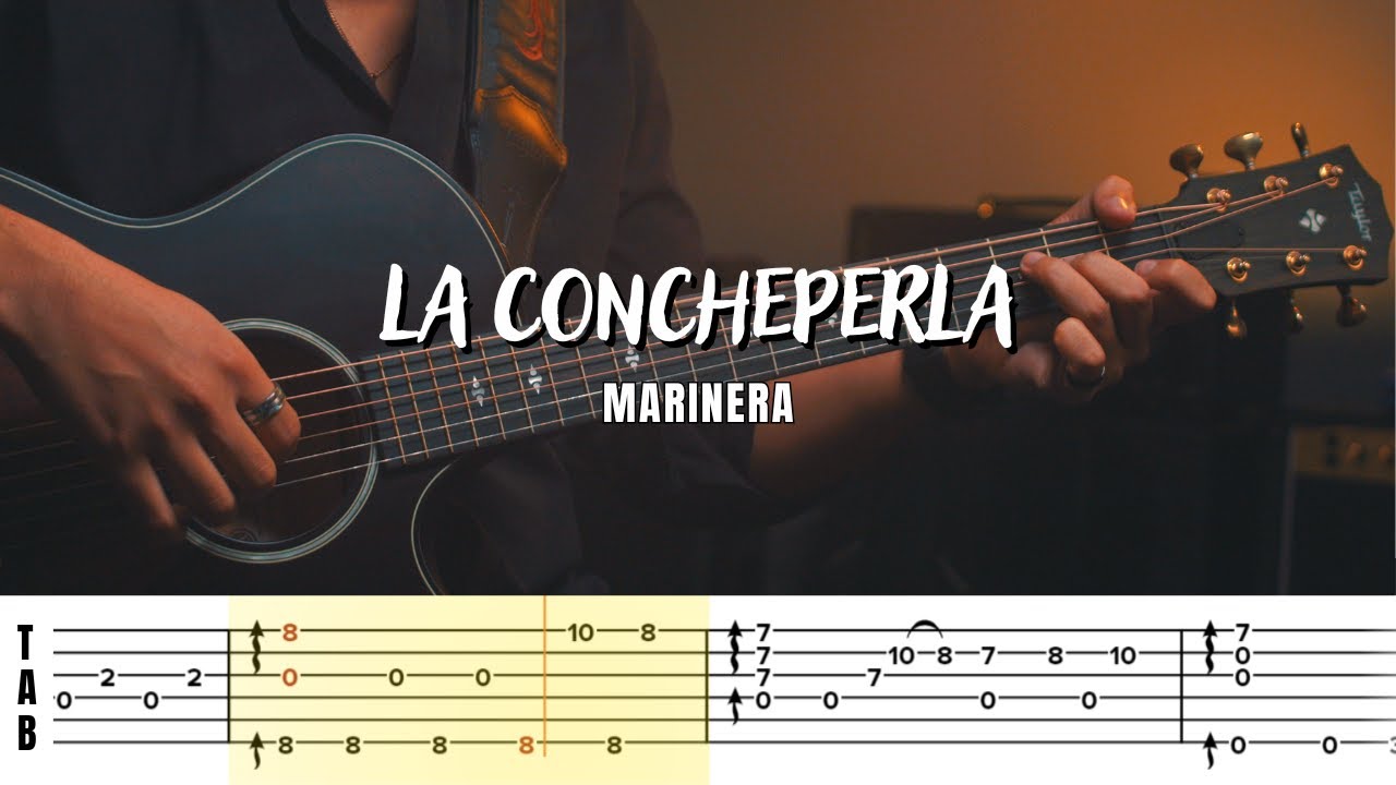 Cómo tocar MARINERA - LA CONCHEPERLA  en Guitarra Fingerstyle | Tutorial | TAB fácil