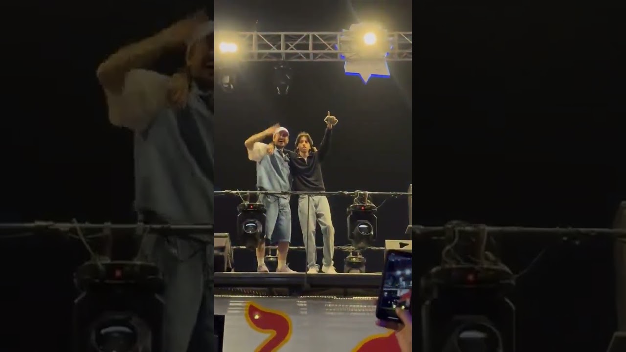 Hasan raheem and Umair at concert ❤️ the best producer of Pakistani song 😈🔥 umair #urdurap#fanmoment