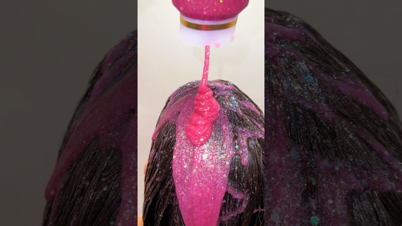Glitter hair? 😱 #beautyhack orgn ​⁠@tessapeay