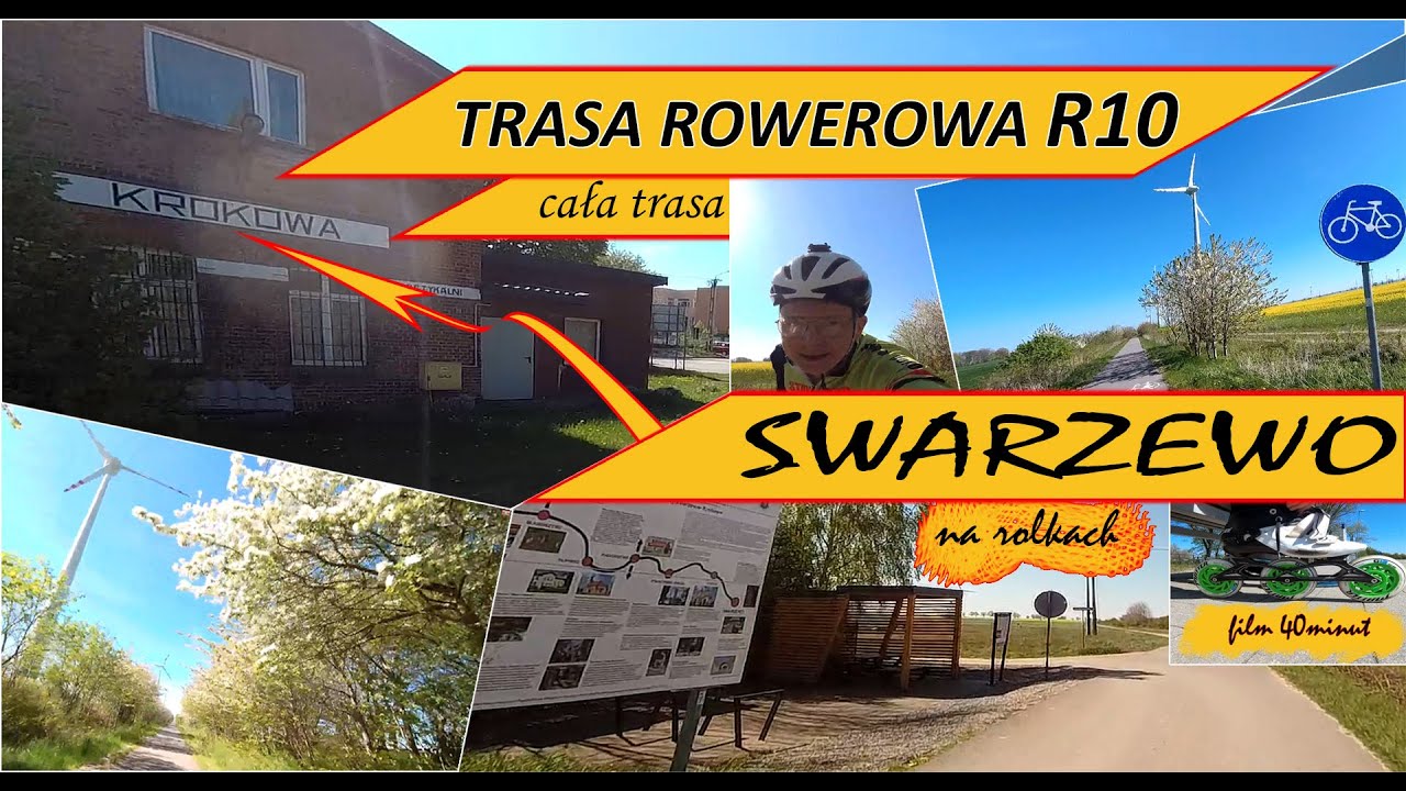 Trasa rowerowa R-10 Swarzewo-Krokowa na rolkach 11.05.2023 (HD2,7K)