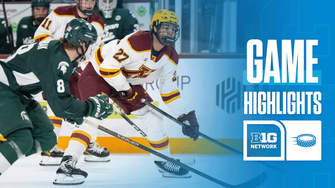Michigan State vs. Minnesota | HIGHLIGHTS | Big Ten Hockey | 03/06/26