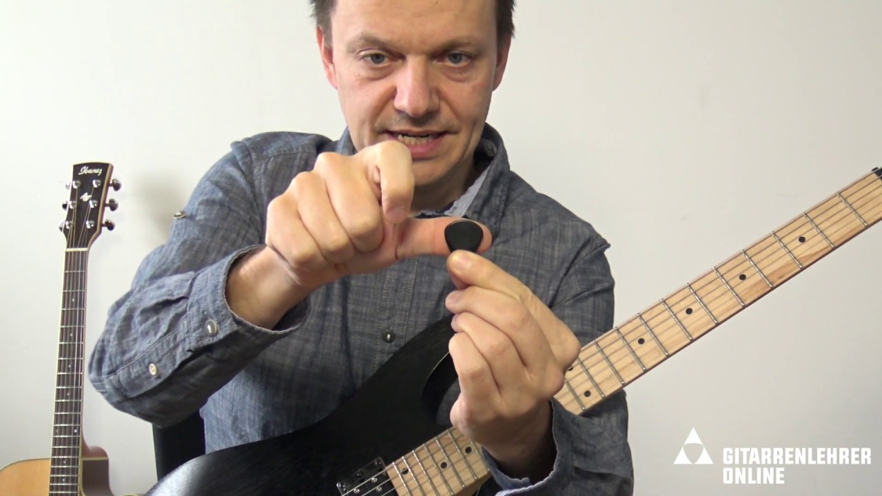 Wie du das Plektrum / Gitarrenpick richtig hältst