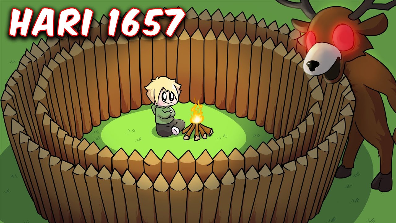 SURVIVE 1000++ HARI!! Bikin BASE AFK TERBESAR dan TERAMAN!!