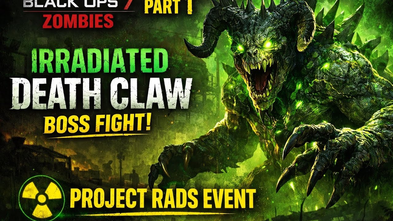 (Pt1) Call of Duty: Black Ops 7 Zombies New Project Rads Game Mode Ashes of the Damned Gameplay 4K60