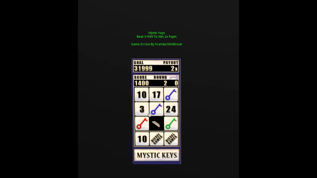 Diesel Games: Mystic Keys - A skill Based Game in Second Life