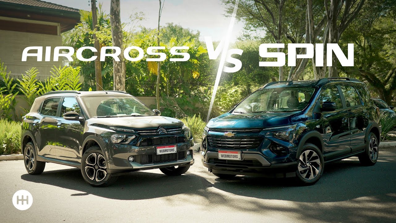 Chevrolet Spin x Citroën C3 Aircross: QUAL É O MELHOR CARRO DE SETE LUGARES? 🤔