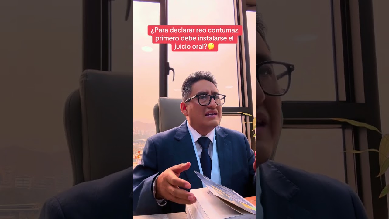 ¿Es necesario instalar el juicio oral para declarar reo contumaz¿