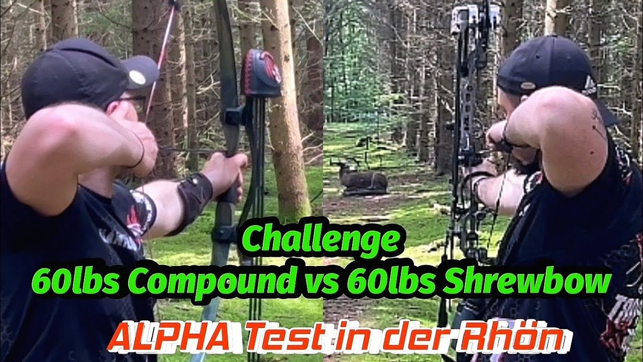 60lbs Compound vs 60lbs Shrewbow. Alpha-Test Speed und 3D! Bogensport Extrem Chapter Rhön in Aktion.