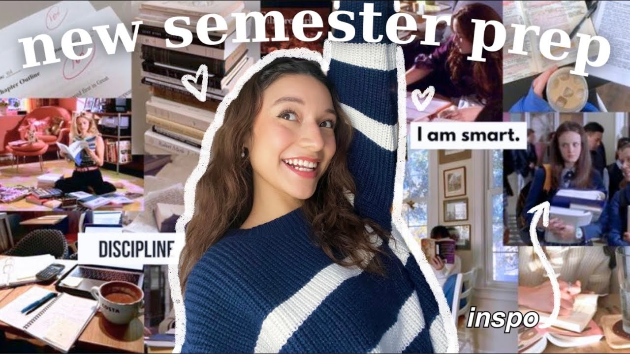PREP FOR A NEW SEMESTER!📚 | plan & organize, cleaning, goal-setting, morning & night routine
