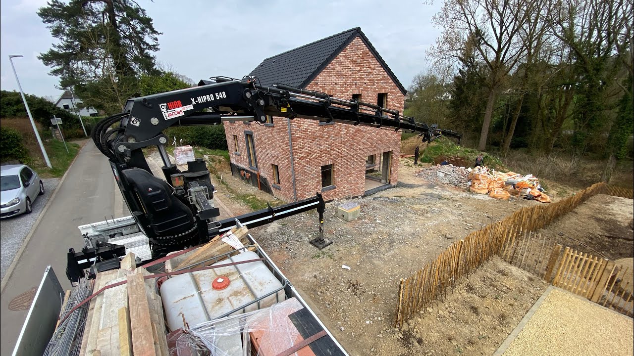 Unloading materials and transfer! Top work!#viralvideo #construction #concretelifting #fyp
