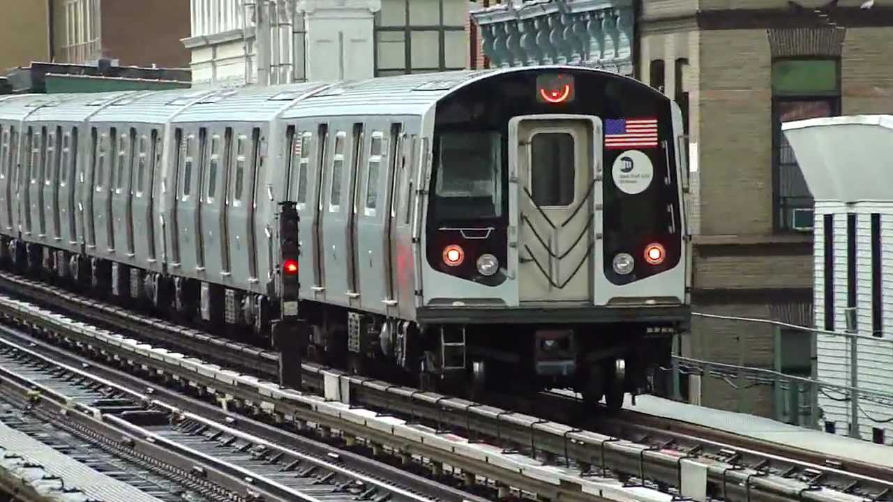 BMT Jamaica Line: R42 Z Train (Skip-Stop) & R160A-1 J Train at Kosciuszko St