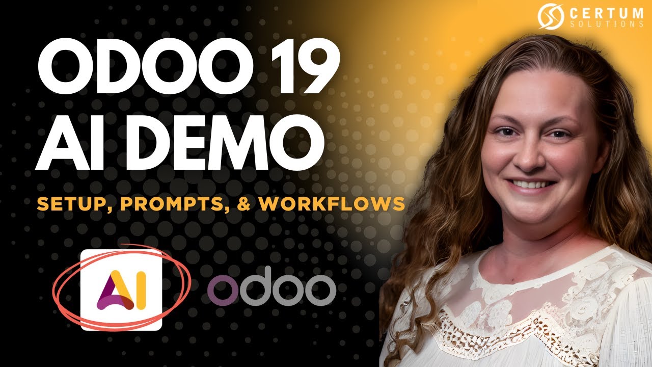Демонстрация ИИ-решения Odoo 19 | Как настроить и использовать ИИ-агентов с ChatGPT