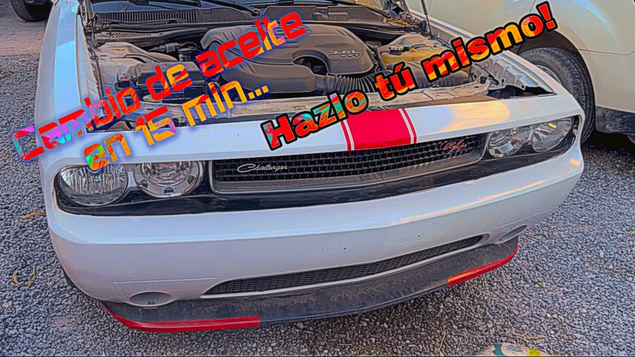 COMO HACER CAMBIO DE ACEITE DODGE CHALLENGER FÁCIL Y RÁPIDO