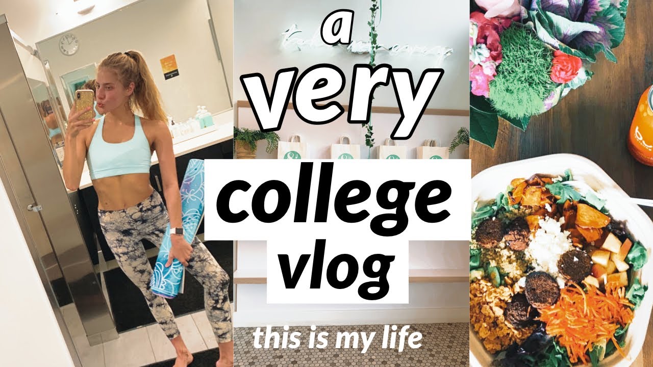 *productive* college vlog: working out, cleaning my closet + study dates