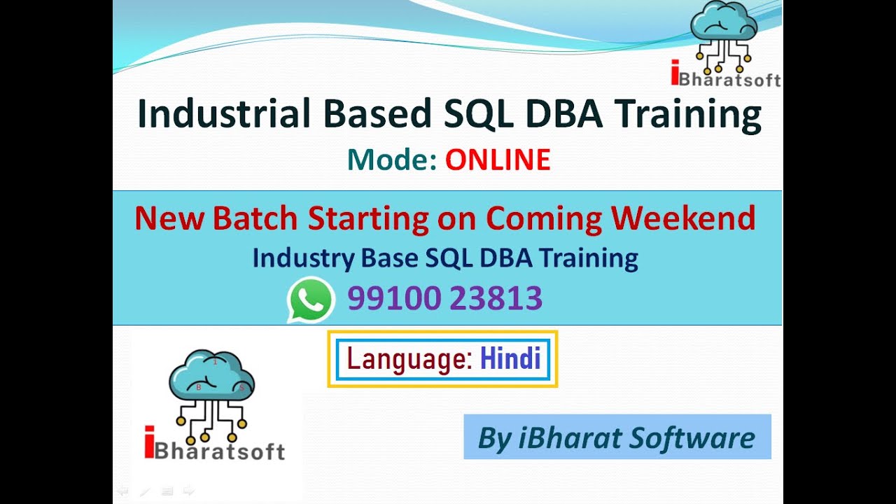 Join Our Industry-Focused SQL DBA Training in Hindi This Weekend – SQL Server + Azure + Tuning