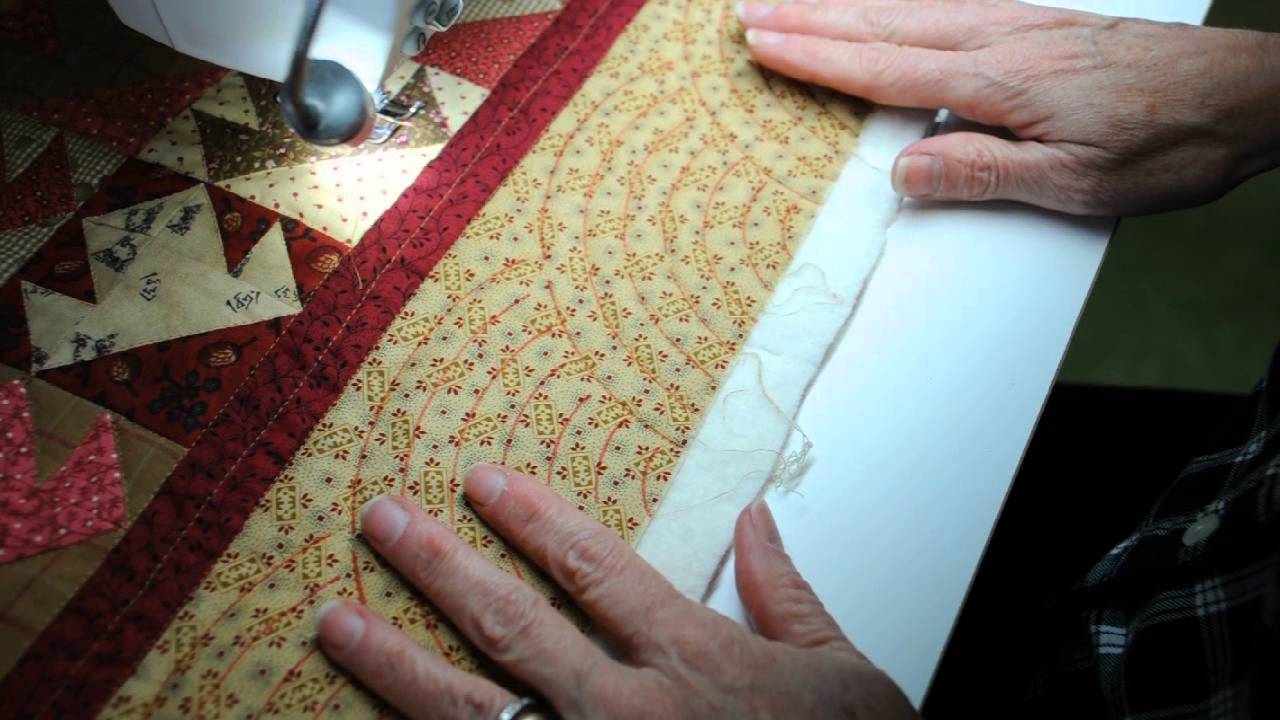 machine quilting small fans Pt 1