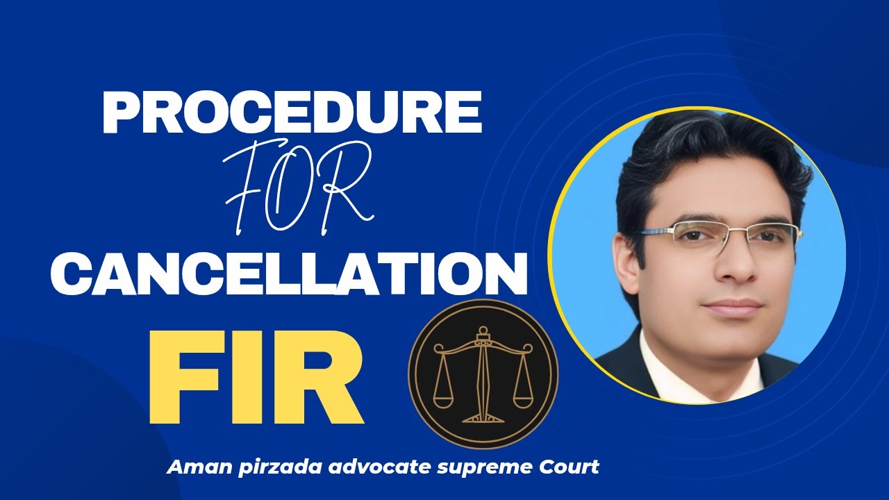 How to cancel FIR | Procedure for cancelation of FIR