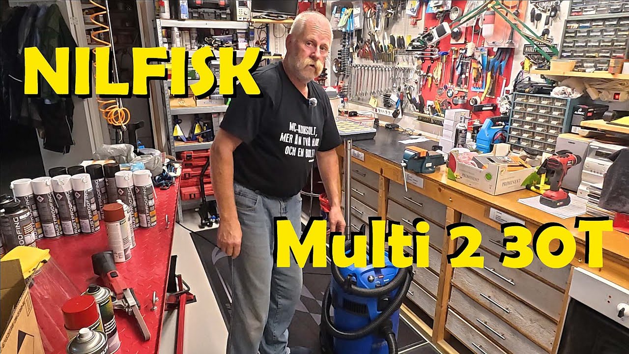 Nilfisk Multi II 30T - Vettig garagedammsugare