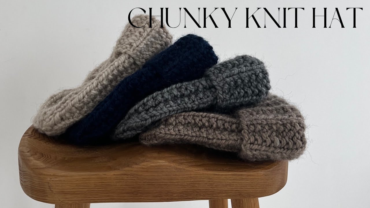 Easy Chunky Knit Hat Tutorial | Fouette Knit | DIY