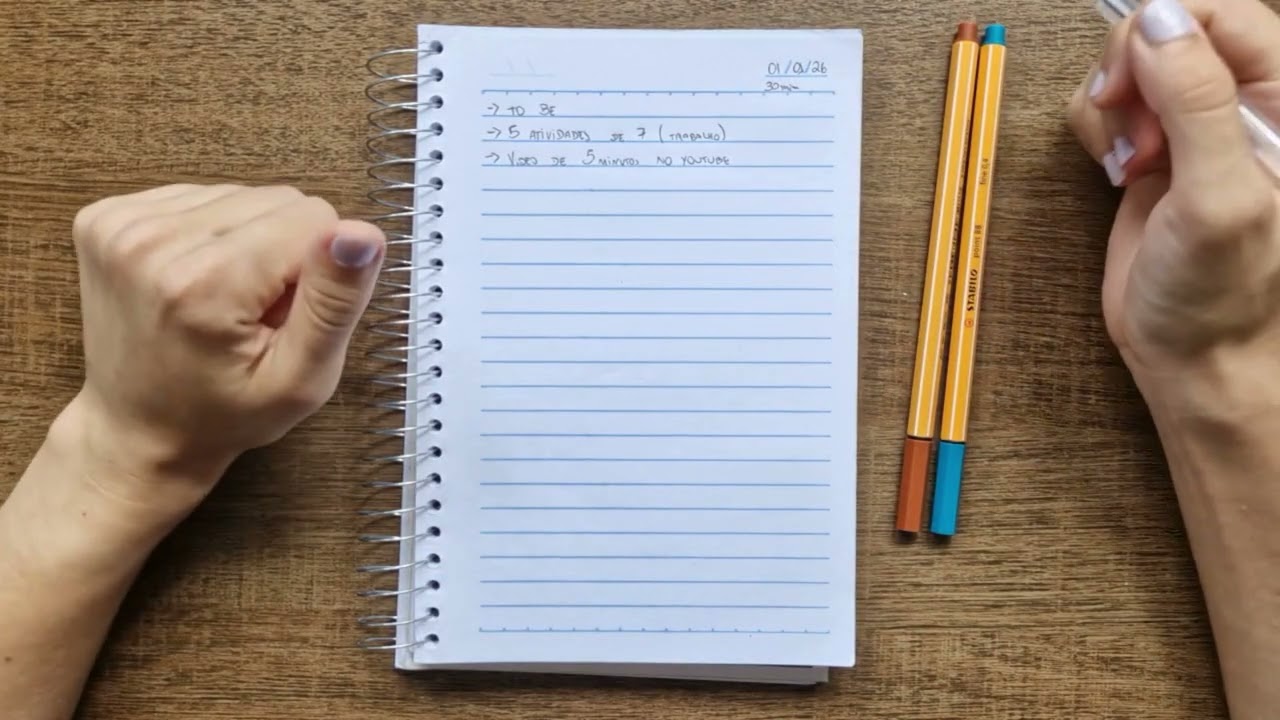 ✍️ Anote seus estudos da maneira correta (transforme seu caderno em uma agenda)