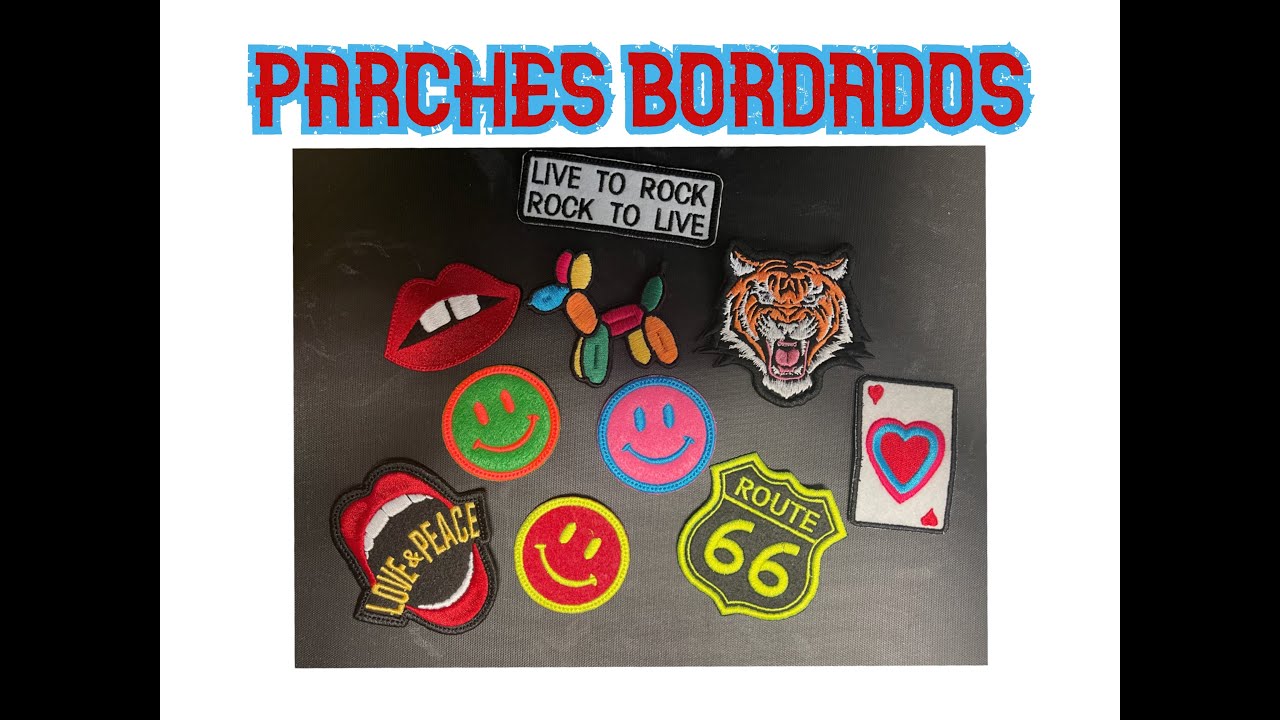 Bordando parches, embroidery patches
