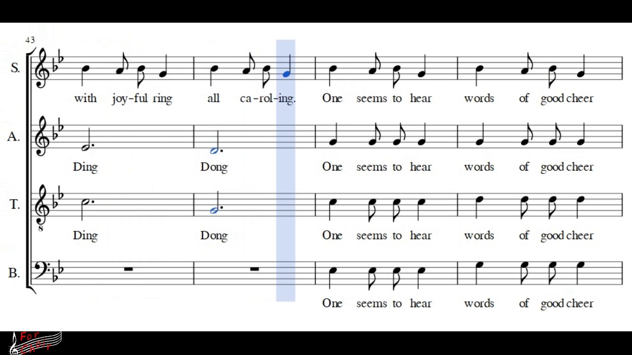Choir/chór Carol of the bells - Alto + score
