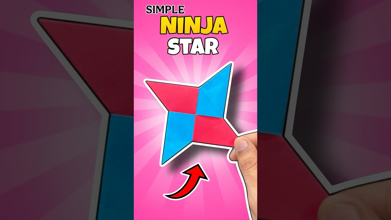 How to Make Super Fast Paper Ninja Star 🌟 #shorts