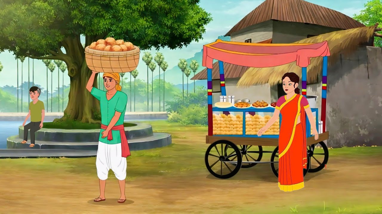 गरीब किसान का बेटा बना कचौड़ी किंग | Emotional Cartoon Story | Hindi Moral Story | Bedtime Stories 