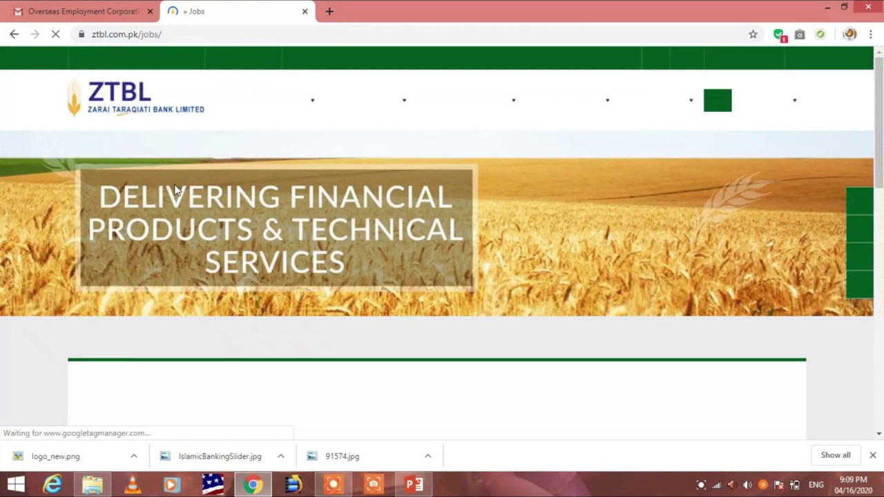 Zarai Tarakiyati Bank Limited (ZTBL) Jobs 2020