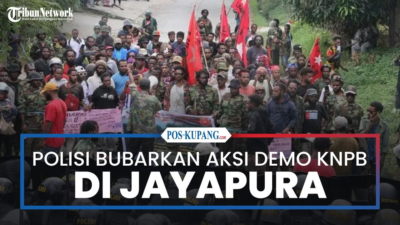 Polisi Bubarkan Aksi Demo KNPB di Jayapura